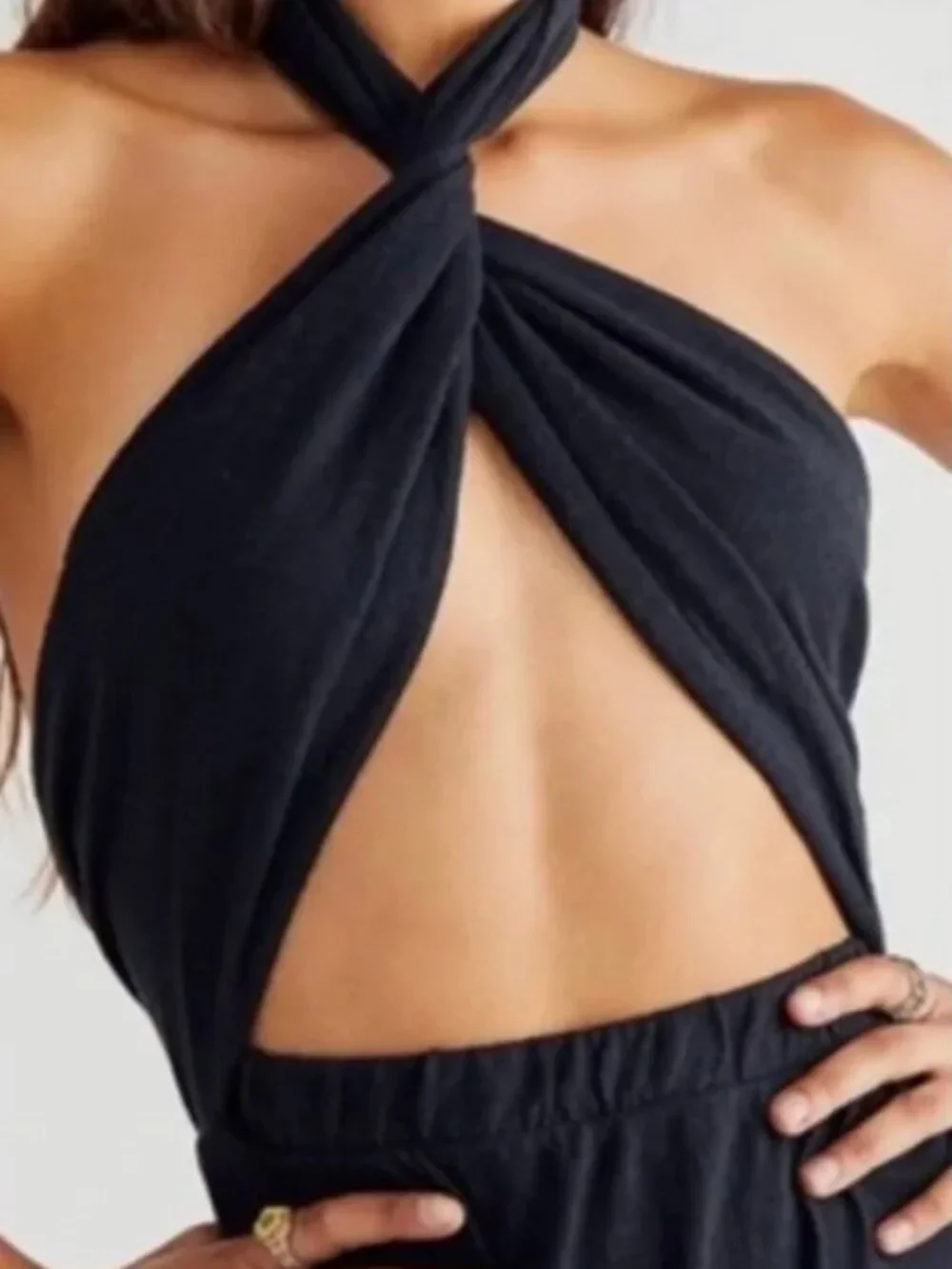 NWT Free People Beach Limitless Convertible Maxi Dress Skirt Black S